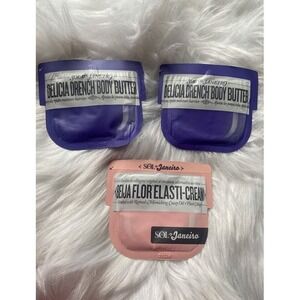 Sol De Janeiro Delicia Drench Body Butter x2 & Beija Flor Elasti-Cream Sample x1